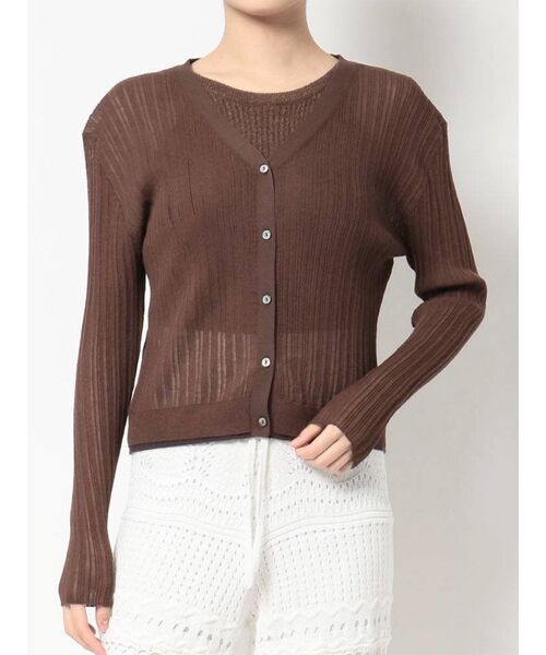 セール シアーリブカーディガン カーディガン ボレロ Mercuryduo マーキュリーデュオ のファッション通販 Zozotown