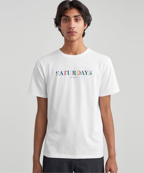 Saturdays NYC（サタデーズ ニューヨークシティ ）の「Color Stencil S/S Tee（Tシャツ/カットソー・メンズ・ホワイト/ブラック/グレー・XL/XS/S/M/L）」の2枚目の写真