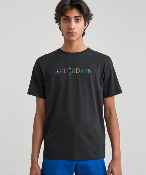 Saturdays NYC（サタデーズ ニューヨークシティ ）の「Color Stencil S/S Tee（Tシャツ/カットソー・メンズ・ホワイト/ブラック/グレー・XL/XS/S/M/L）」の3枚目の写真