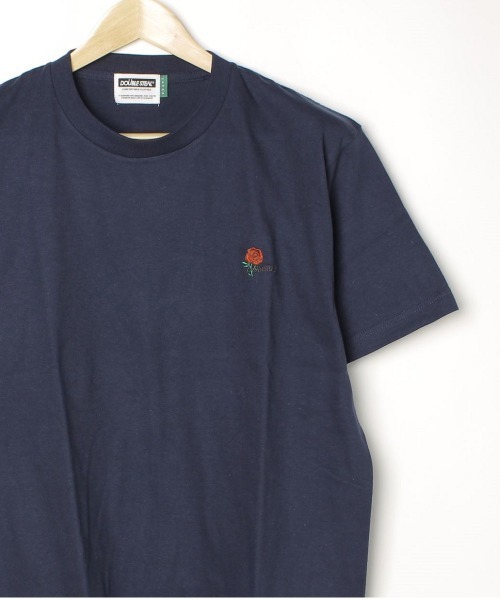 DOUBLE STEAL(ダブルスティール)の「ROSE Embroidery Tシャツ(Tシャツ/カットソー・メンズ・ブラック/ホワイト/ブルー/シルバーグレー・LARGE/X-LARGE/MEDIUM)」の4枚目の写真