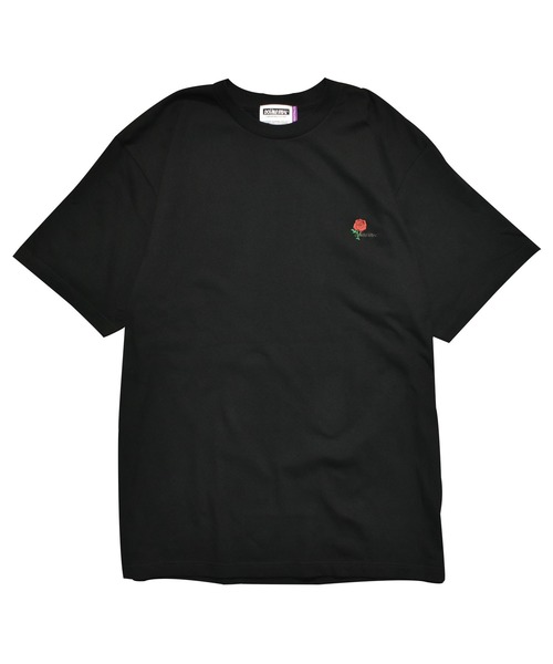 DOUBLE STEAL(ダブルスティール)の「ROSE Embroidery Tシャツ(Tシャツ/カットソー・メンズ・ブラック/ホワイト/ブルー/シルバーグレー・LARGE/X-LARGE/MEDIUM)」の2枚目の写真