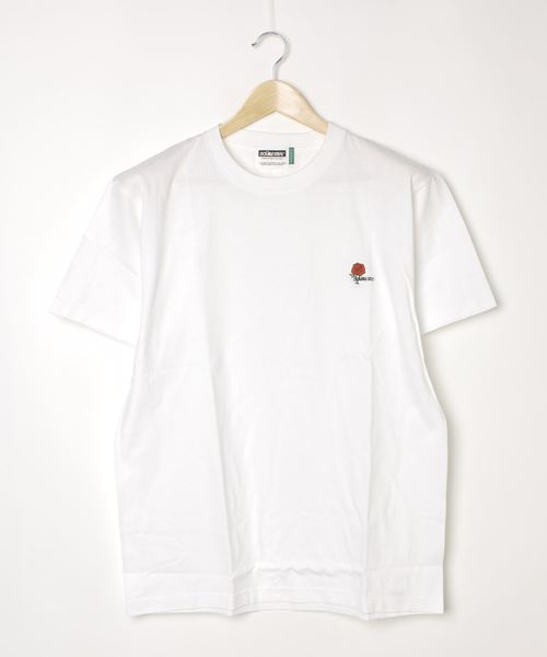 DOUBLE STEAL(ダブルスティール)の「ROSE Embroidery Tシャツ(Tシャツ/カットソー・メンズ・ブラック/ホワイト/ブルー/シルバーグレー・LARGE/X-LARGE/MEDIUM)」の7枚目の写真