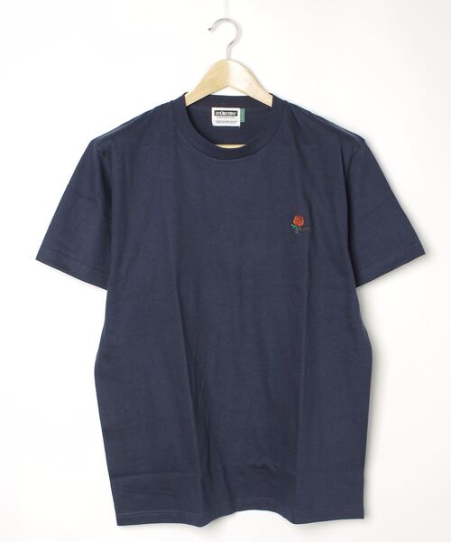 DOUBLE STEAL(ダブルスティール)の「ROSE Embroidery Tシャツ(Tシャツ/カットソー・メンズ・ブラック/ホワイト/ブルー/シルバーグレー・LARGE/X-LARGE/MEDIUM)」の12枚目の写真