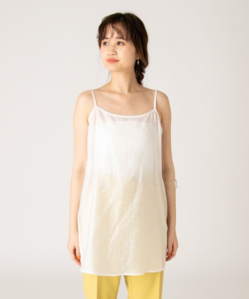 mystic(ミスティック)の「キャミSETショートブラウス(シャツ/ブラウス・レディース・オフホワイト/ブラック・FREE)」の13枚目の写真