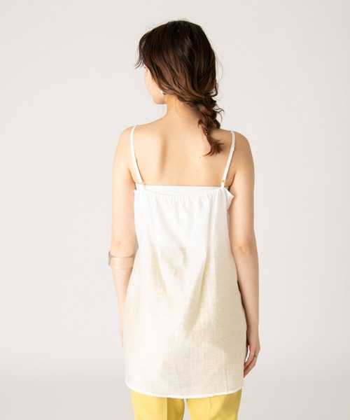 mystic(ミスティック)の「キャミSETショートブラウス(シャツ/ブラウス・レディース・オフホワイト/ブラック・FREE)」の6枚目の写真