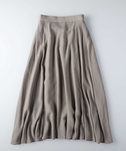 HONEYSUCKLE ROSE（ハニーサックルローズ）の「【HONEYSUCKLE ROSE】スラブロングスカート（スカート・レディース・オフホワイト/グレー・M/L）」の2枚目の写真