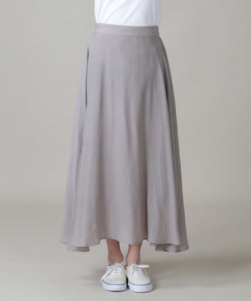 HONEYSUCKLE ROSE（ハニーサックルローズ）の「【HONEYSUCKLE ROSE】スラブロングスカート（スカート・レディース・オフホワイト/グレー・M/L）」の6枚目の写真