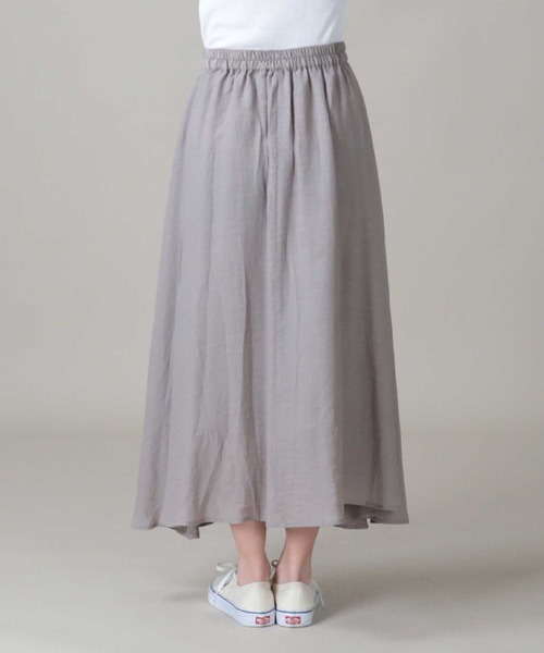 HONEYSUCKLE ROSE（ハニーサックルローズ）の「【HONEYSUCKLE ROSE】スラブロングスカート（スカート・レディース・オフホワイト/グレー・M/L）」の8枚目の写真