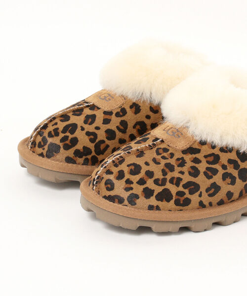 ugg ブーツ　スリッパ　UGG(R) / COQUETTE LEOPARD UGG® Coquette Leopard Leather Slipper - Women's Shoes in