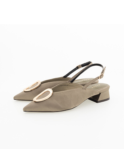 RANDA（ランダ）の「ゴールドパーツポインテッドトゥミュールパンプス（パンプス・レディース・ブラック/ブラウン/カーキ・LL/S/M/L）」の15枚目の写真