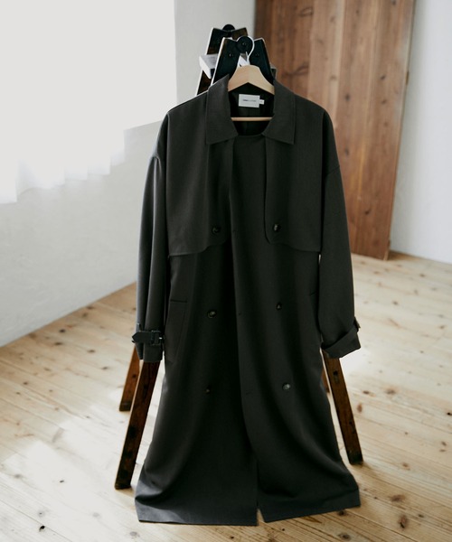 TRストレッチオーバーサイズヨークトレンチコート/オーバーコート2022earlyspring(EMMACLOTHES)