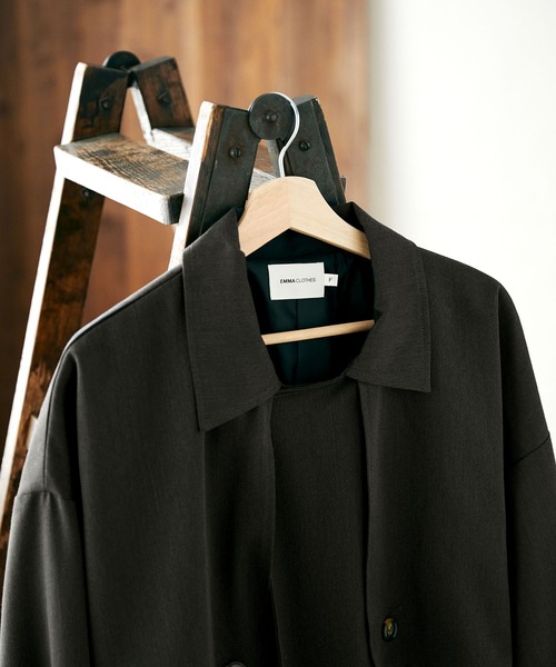 TRストレッチオーバーサイズヨークトレンチコート/オーバーコート2022earlyspring(EMMACLOTHES)