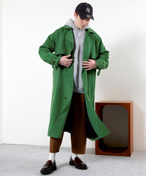 TRストレッチオーバーサイズヨークトレンチコート/オーバーコート2022earlyspring(EMMACLOTHES)