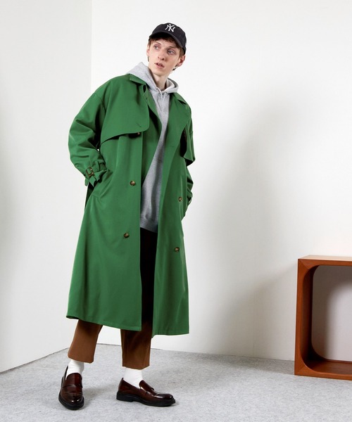 TRストレッチオーバーサイズヨークトレンチコート/オーバーコート2022earlyspring(EMMACLOTHES)