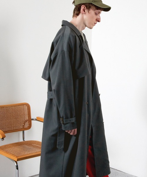 TRストレッチオーバーサイズヨークトレンチコート/オーバーコート2022earlyspring(EMMACLOTHES)