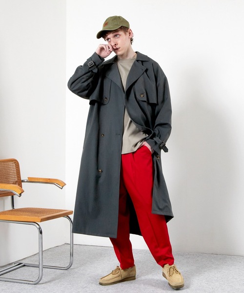 TRストレッチオーバーサイズヨークトレンチコート/オーバーコート2022earlyspring(EMMACLOTHES)