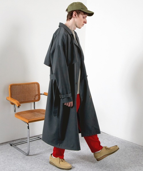 TRストレッチオーバーサイズヨークトレンチコート/オーバーコート2022earlyspring(EMMACLOTHES)