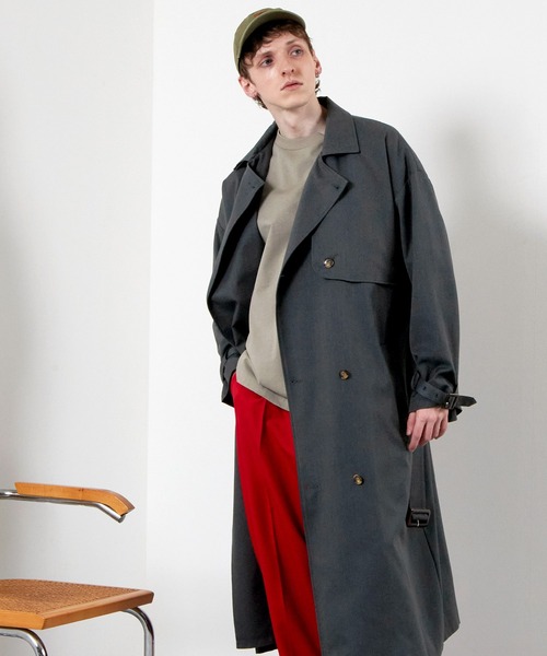 TRストレッチオーバーサイズヨークトレンチコート/オーバーコート2022earlyspring(EMMACLOTHES)