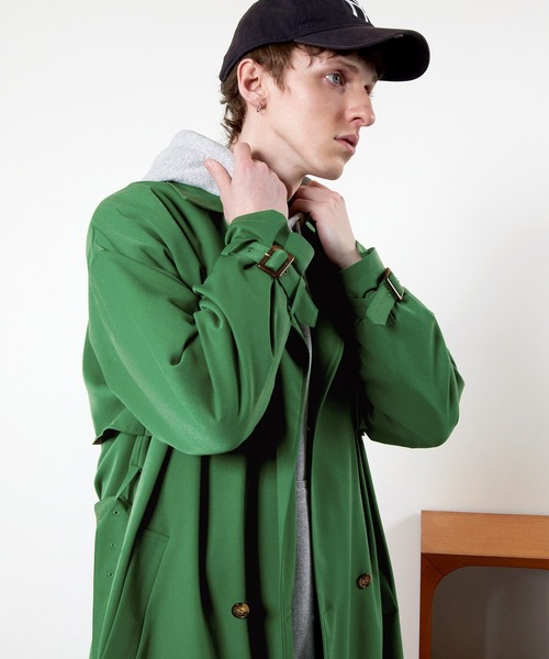 TRストレッチオーバーサイズヨークトレンチコート/オーバーコート2022earlyspring(EMMACLOTHES)