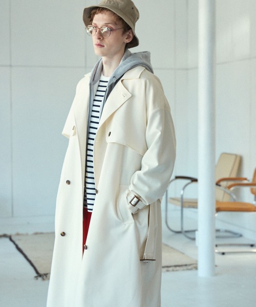 TRストレッチオーバーサイズヨークトレンチコート/オーバーコート2022earlyspring(EMMACLOTHES)