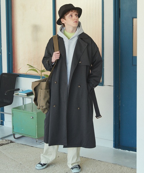 TRストレッチオーバーサイズヨークトレンチコート/オーバーコート2022earlyspring(EMMACLOTHES)