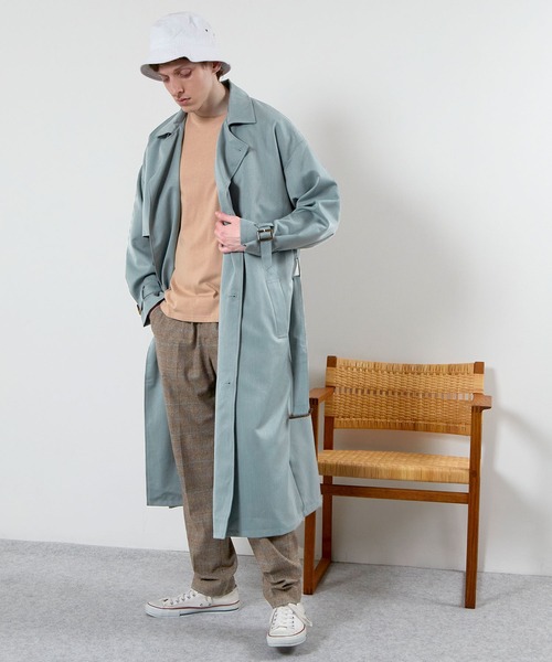 TRストレッチオーバーサイズヨークトレンチコート/オーバーコート2022earlyspring(EMMACLOTHES)