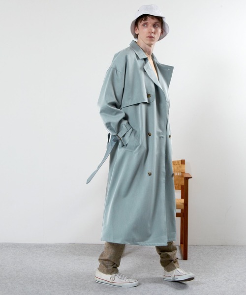 TRストレッチオーバーサイズヨークトレンチコート/オーバーコート2022earlyspring(EMMACLOTHES)