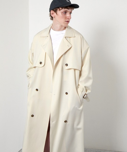 TRストレッチオーバーサイズヨークトレンチコート/オーバーコート2022earlyspring(EMMACLOTHES)