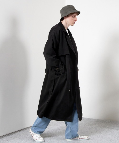TRストレッチオーバーサイズヨークトレンチコート/オーバーコート2022earlyspring(EMMACLOTHES)
