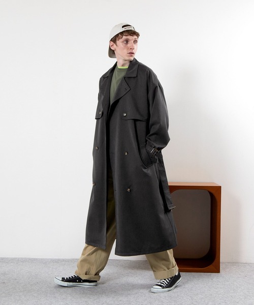 TRストレッチオーバーサイズヨークトレンチコート/オーバーコート2022earlyspring(EMMACLOTHES)