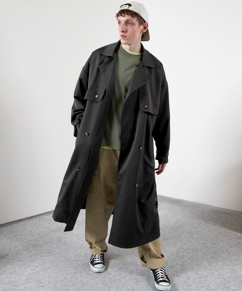 TRストレッチオーバーサイズヨークトレンチコート/オーバーコート2022earlyspring(EMMACLOTHES)