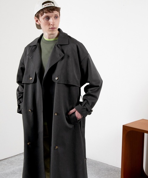 TRストレッチオーバーサイズヨークトレンチコート/オーバーコート2022earlyspring(EMMACLOTHES)
