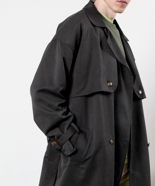 TRストレッチオーバーサイズヨークトレンチコート/オーバーコート2022earlyspring(EMMACLOTHES)