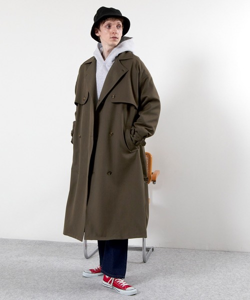 TRストレッチオーバーサイズヨークトレンチコート/オーバーコート2022earlyspring(EMMACLOTHES)