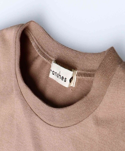 BRANSHES（ブランシェス）の「【WEB限定】キヤンディースリーブ長袖Tシャツ（Tシャツ/カットソー・キッズ・ブラウン/サックスブルー/ピンク/ブラック・100cm/130cm/150cm/110cm/120cm/140cm）」の7枚目の写真