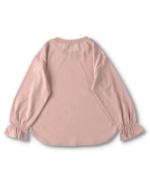 BRANSHES（ブランシェス）の「【WEB限定】キヤンディースリーブ長袖Tシャツ（Tシャツ/カットソー・キッズ・ブラウン/サックスブルー/ピンク/ブラック・100cm/130cm/150cm/110cm/120cm/140cm）」の6枚目の写真