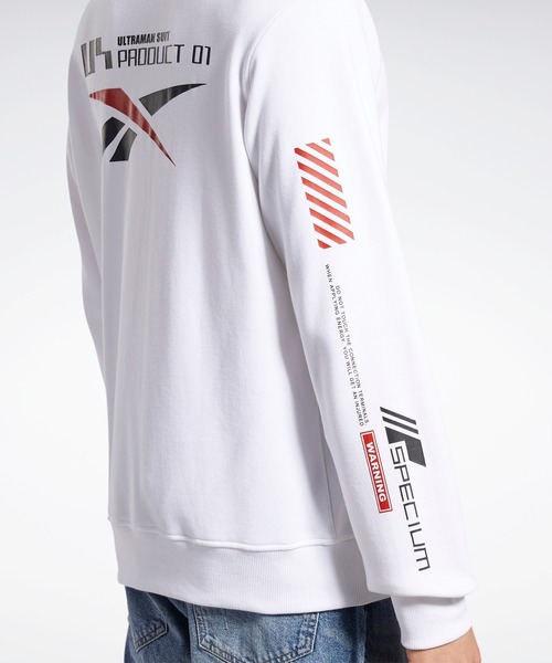 Reebok(リーボック)の「ULTRAMAN フーディー (パーカー・メンズ・ブラック/ホワイト・LARGE/MEDIUM/SMALL/XXX-LARGE/XXXX-LARGE/X-LARGE/XX-LARGE)」の4枚目の写真