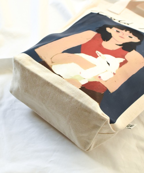 Little sunny bite(リトルサニーバイト)の「《Little sunny bite(リトルサニーバイト)》Charlotte mei x little sunny bite little girl tote bag(トートバッグ・レディース・ナチュラル・FREE)」の8枚目の写真