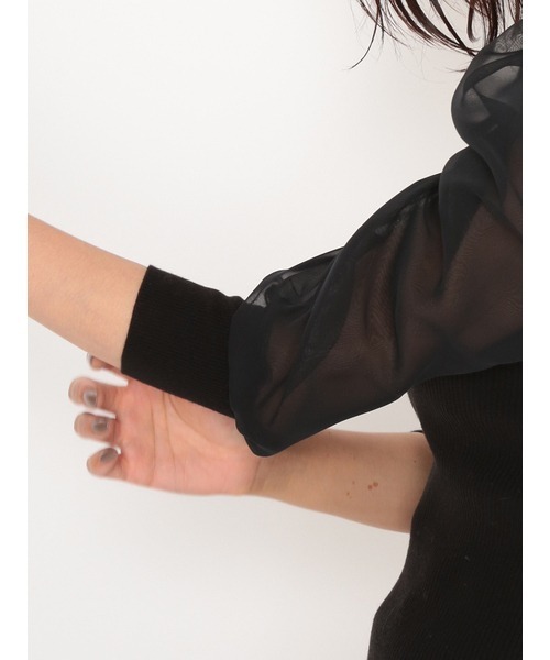 SNIDEL - 【未使用正規品】SNIDEL パワショルシアースリーブニットプルオーバー SNIDEL（スナイデル）の「パワショルシアースリーブニットプル