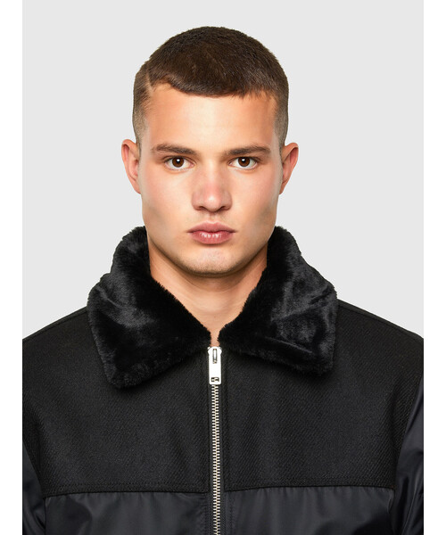 極美品✨ DIESEL W-LOUIS アビエイタージャケット ブラック M DIESEL(ディーゼル)の「メンズ アビエイター ジャケット