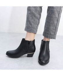 Realta(レアルタ)  ゴールドラインヒールサイドゴア ショートブーツ