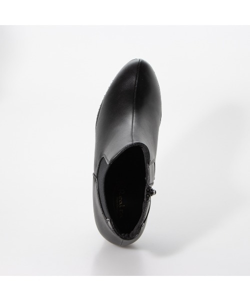 Realta（レアルタ）の「Realta(レアルタ)  ゴールドラインヒールサイドゴア ショートブーツ（ブーツ・レディース・ブラック/ブラック系その他・L/LL/M/S）」の13枚目の写真