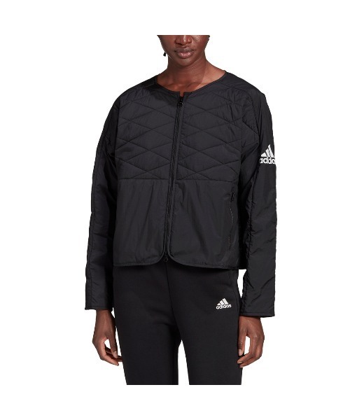 adidas（アディダス）の「アディダス adidas WadidasZ.N.E.PaddedJk（ダウンジャケット/コート・レディース・ピンク/ブラック・M/L/S/XL）」の2枚目の写真