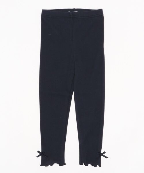 Catherine Cottage（キャサリンコテージ）の「メロウフリルリブレギンス（レギンス/スパッツ・キッズ・ライトグレー/グリーン/アイボリー/サンドグレー/グレイッシュブルー/ブラック/グレー/ライラック/スモークピンク/ネイビー/チャコールグレー・90/100/110/120/130/140/150）」の8枚目の写真