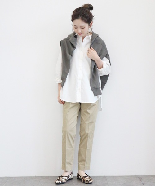 AMERICAN HOLIC（アメリカンホリック）の「綿ビエラベーシックシャツ ＊（シャツ/ブラウス・レディース・ライトグレー/オフホワイト/ピンク/イエロー/ネイビー/チェック/ホワイト系その他6/ブルー系その他6・MEDIUM/LARGE）」の12枚目の写真