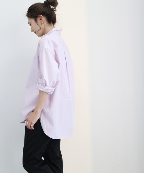 AMERICAN HOLIC（アメリカンホリック）の「綿ビエラベーシックシャツ ＊（シャツ/ブラウス・レディース・ライトグレー/オフホワイト/ピンク/イエロー/ネイビー/チェック/ホワイト系その他6/ブルー系その他6・MEDIUM/LARGE）」の13枚目の写真