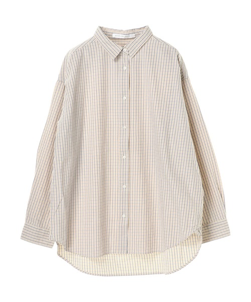 AMERICAN HOLIC（アメリカンホリック）の「綿ビエラベーシックシャツ ＊（シャツ/ブラウス・レディース・ライトグレー/オフホワイト/ピンク/イエロー/ネイビー/チェック/ホワイト系その他6/ブルー系その他6・MEDIUM/LARGE）」の21枚目の写真