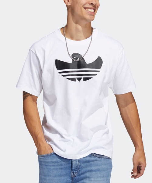 ADIDAS シュムーフォイル オールスター 半袖Tシャツ ホワイト adidas（アディダス）の「シュムーフォイル ロゴTシャツ