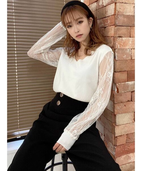 RESEXXY（リゼクシー）の「シャイニーボリュームカチューシャ（カチューシャ・レディース・ベージュ/ブラック・FREE）」の11枚目の写真