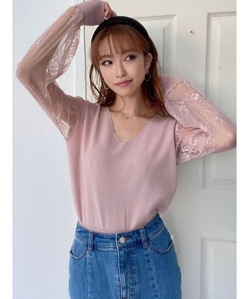 RESEXXY（リゼクシー）の「シャイニーボリュームカチューシャ（カチューシャ・レディース・ベージュ/ブラック・FREE）」の15枚目の写真